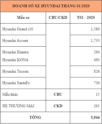 TC MOTOR ban ra gan 6000 xe Hyundai trong thang 1/2020-Hinh-2