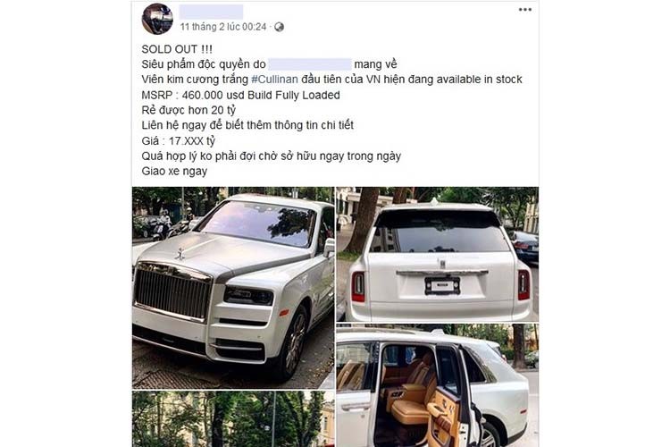 Rolls-Royce Cullinan len san xe cu chi hon 17 ty o Ha Noi-Hinh-2