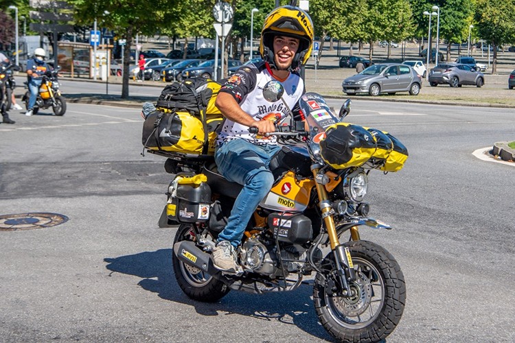 Monkey Bike  Bike Motorcycle White and Yellow Color Monkey Bike  Wholesale Trader from Surat