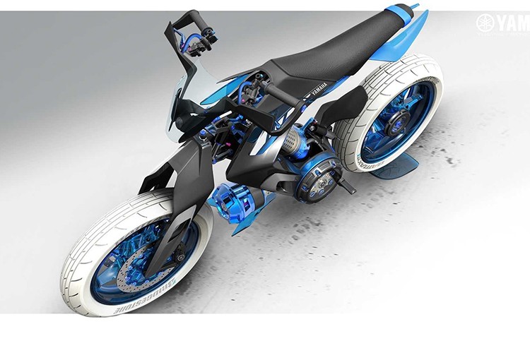 Yamaha XT500 H20 - xe moto chay nhien lieu nuoc cho 2025-Hinh-3