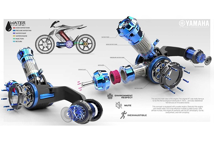 Yamaha XT500 H20 - xe moto chay nhien lieu nuoc cho 2025-Hinh-5