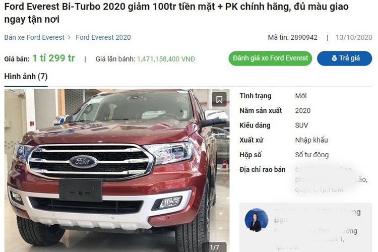 Ford Everest bat ngo giam toi 200 trieu dong tai Viet Nam-Hinh-2