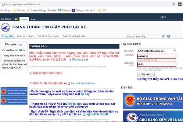 Canh bao website gia mao tra cuu thong tin bang lai xe-Hinh-2