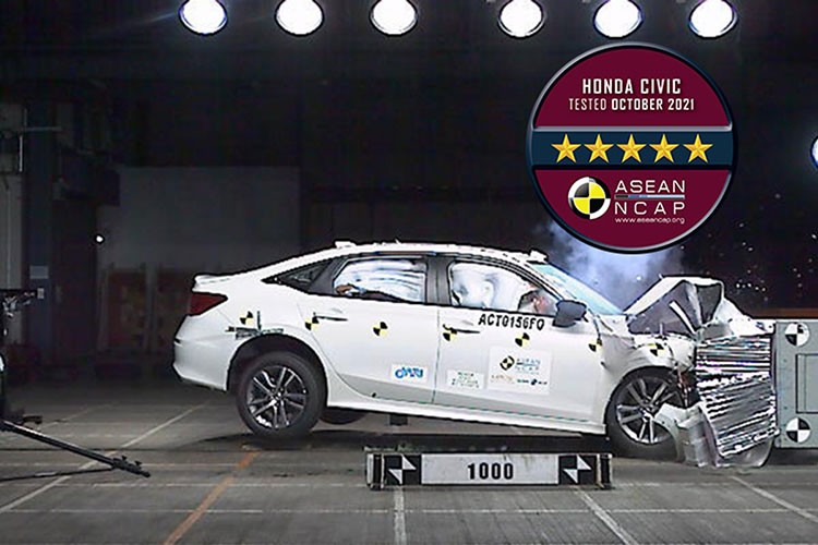 Honda Civic 2022 da chuan an toan 5 sao cua ASEAN NCAP