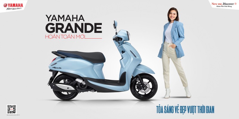 Yamaha khuay dong thi truong Viet voi xe ga Grande Hybrid 2022