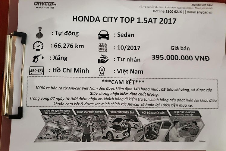 Mua Honda City cu tai Ha Noi, khach 