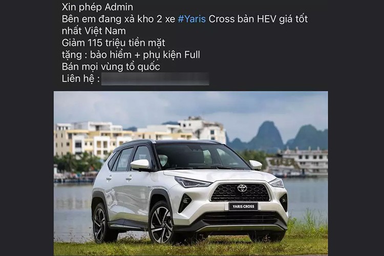 Toyota Yaris Cross xa hang cuoi nam, dai ly uu dai den 140 trieu