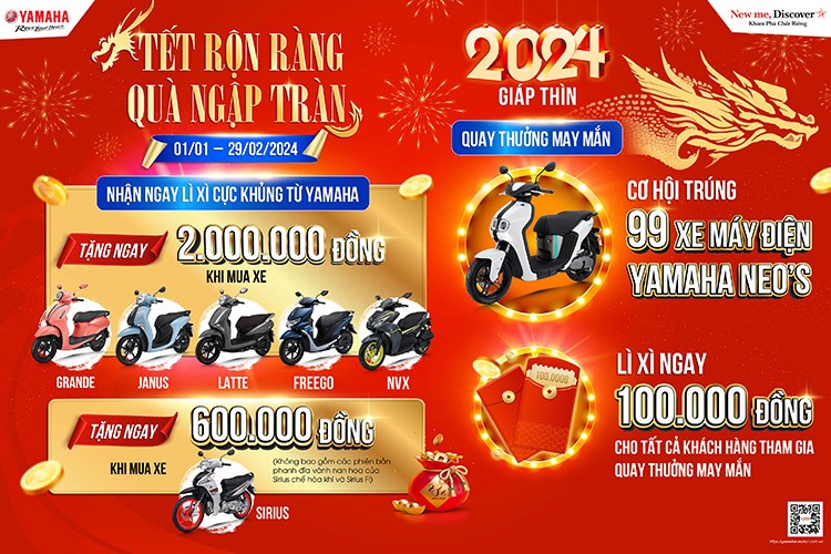 Thoa suc sam Tet 2024 cung Yamaha Motor Viet Nam