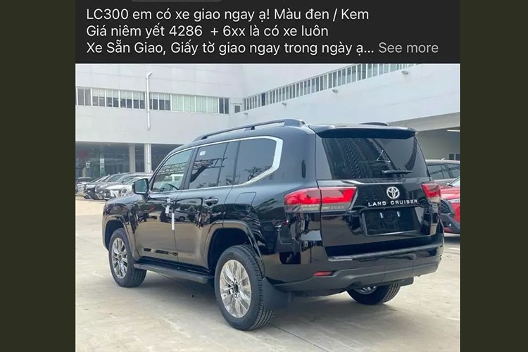 Toyota Land Cruiser 300 dai ly rao ban, tien 