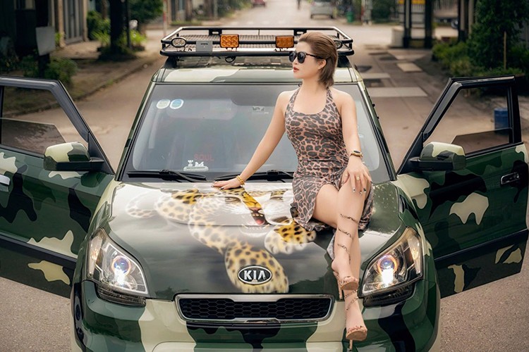 Ngam nu Gymer Thai Nguyen do dang Kia Soul 2009 