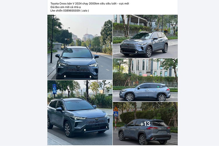 Toyota Corolla Cross 2024 chay 2.000km, lo 100 trieu o Ha Noi-Hinh-2