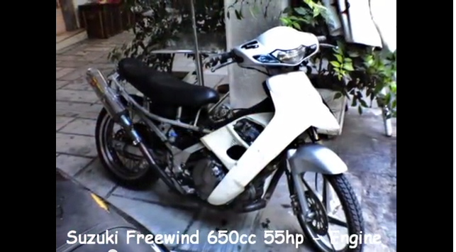 Kinh ngac Suzuki FX 125cc do khung len 650cc