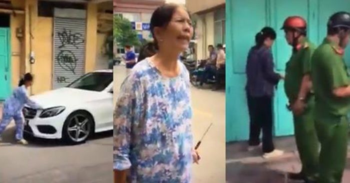 Cai ket bat ngo vu nguoi phu nu cam bua dap xe Mercedes-Benz 2 ty