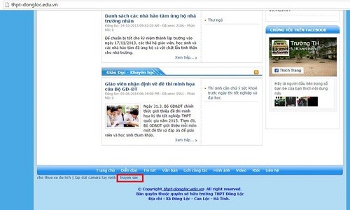 Trang web cua truong dan den truyen sex, hieu truong noi gi?