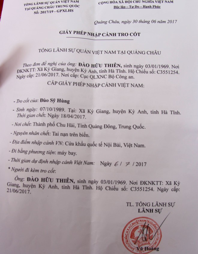 Nhieu thi the lao dong Viet Nam tai TQ khong con nguyen ven