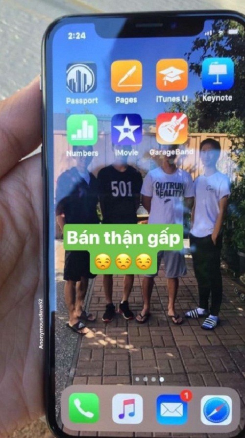 Bao Tay choang vang vi xuat hien iPhone X co chu Viet-Hinh-2