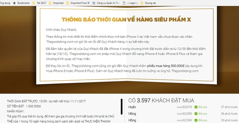 Khach hang Viet Nam kho mua iPhone X trong nam nay