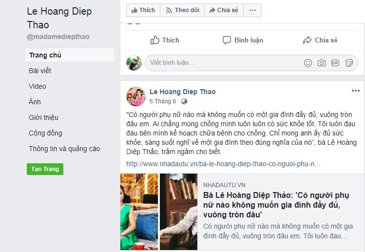 Ba Diep Thao vang mat phien hoa giai voi chong: 