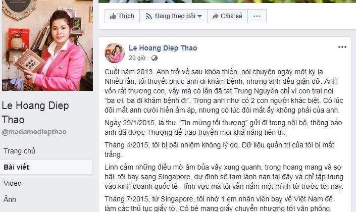 Ba Diep Thao ke tinh tiet 