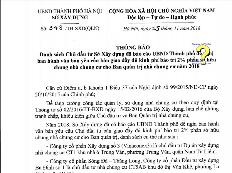 9 chu dau tu om quy bao tri chung cu Ha Noi la ai?