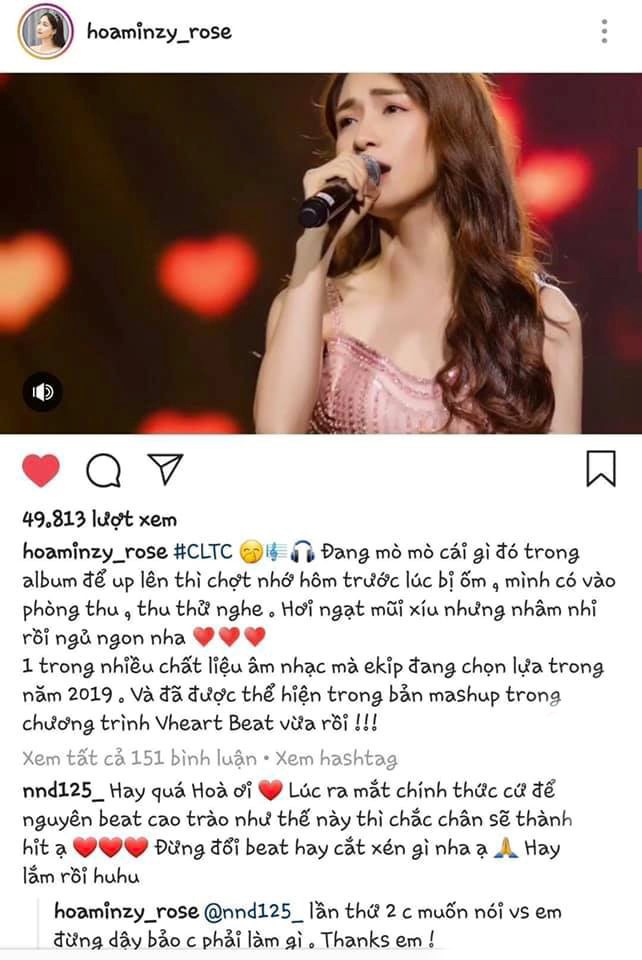 Hoa Minzy tu nhan 'bi dien', giai thich chuyen dap tra fan gay gat