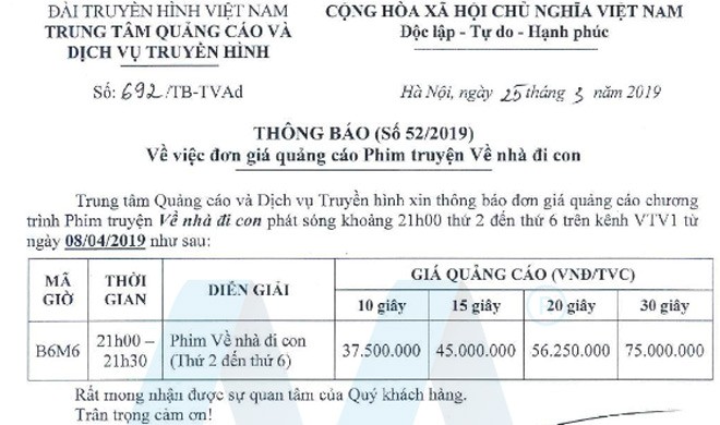 Tien quang cao cua “Ve nha di con” tang the nao khi them 17 tap?-Hinh-2