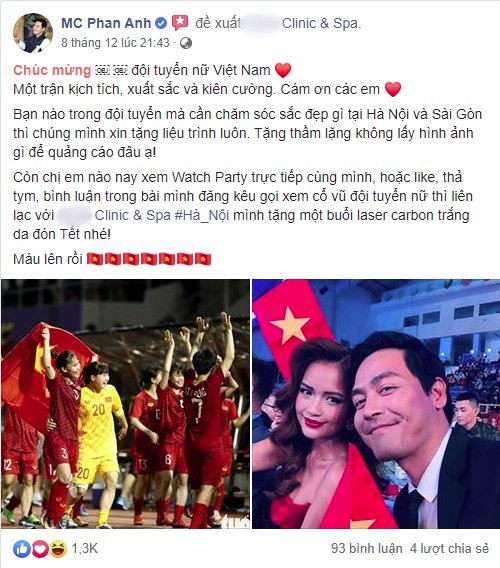 Phan Anh bi nem da vi loi dung doi tuyen bong da nu de PR lo lieu