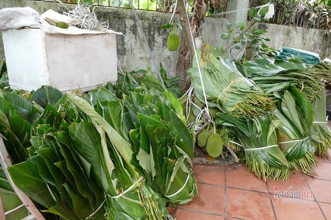 Lang san xuat banh chung Ha Noi tat bat ngay cuoi nam-Hinh-6