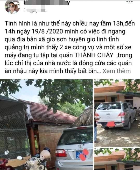 Tap trung an trua tai quan nhau, nhieu can bo xa, huyen bi kiem diem