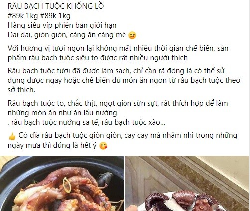 Su that dang sau rau bach tuoc khong lo gia re ban day cho Viet