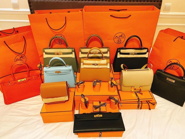 Choang con dau ty phu bo cu Ngoc Trinh om hang chuc tui Hermes mot lan shopping-Hinh-3