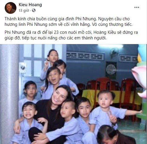 Tuyen bo thay Phi Nhung nuoi 23 tre mo coi, ty phu Hoang Kieu giau co nao?