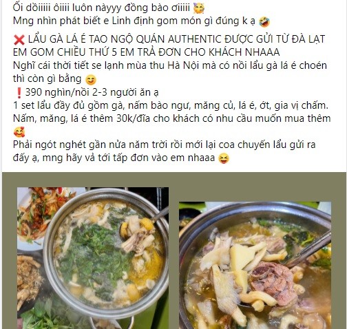 Chom dong, lau ga la e gay sot cho mang, tieu thuong “hot bac“