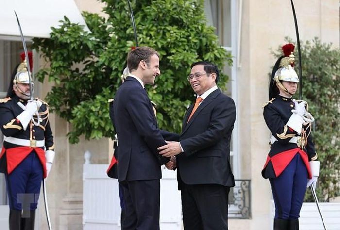 Thu tuong Pham Minh Chinh hoi kien Tong thong Phap Emmanuel Macron-Hinh-4