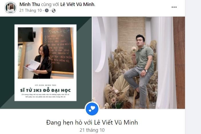 Co giao Minh Thu khoe anh tinh tu ben Minh 