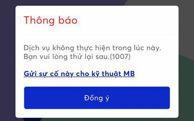 Hang loat nguoi dung App MBBank gap loi khong the truy cap