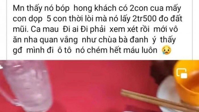 Vu dung bua het 1,2 trieu, dang len MXH voi gia gap doi: Loi tran tinh cua nu du khach