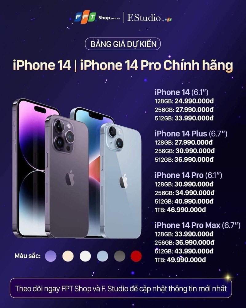 iPhone 14 ve Viet Nam 