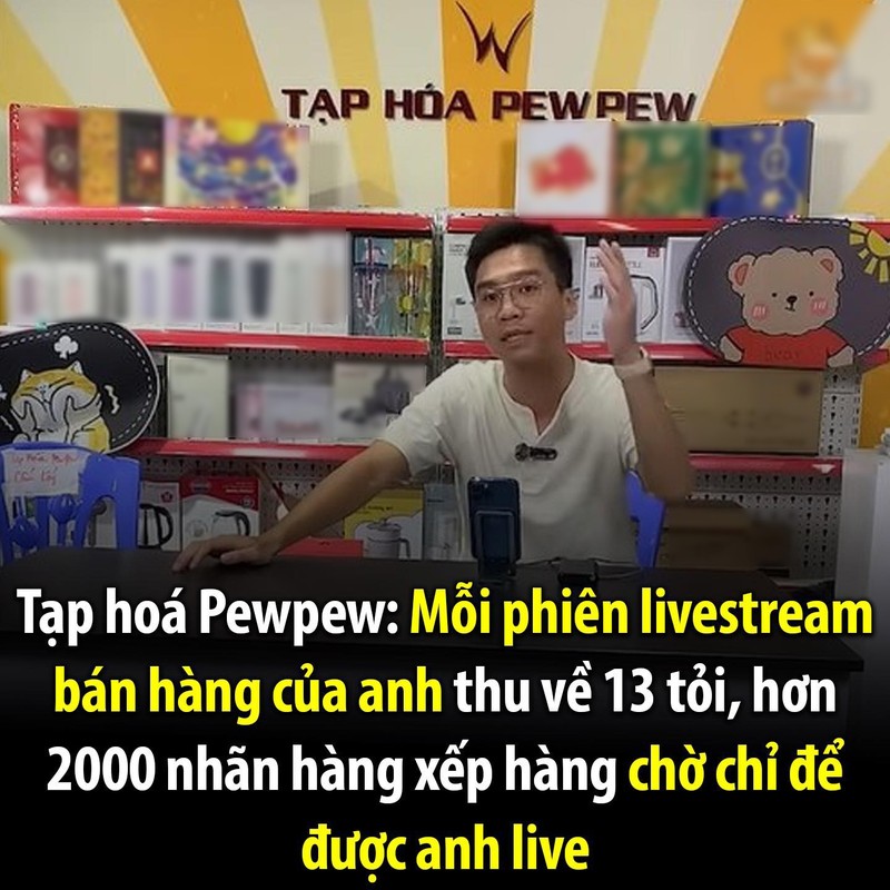 PewPew noi gi ve doanh thu 13 ty trong mot lan livestream “gay soc“?