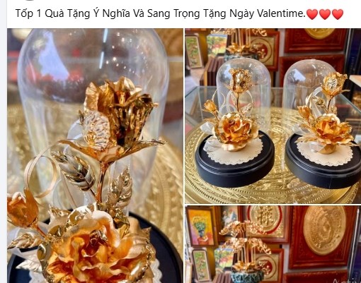 Hoa hong ma vang “ngong khach” dip Valentine 2025