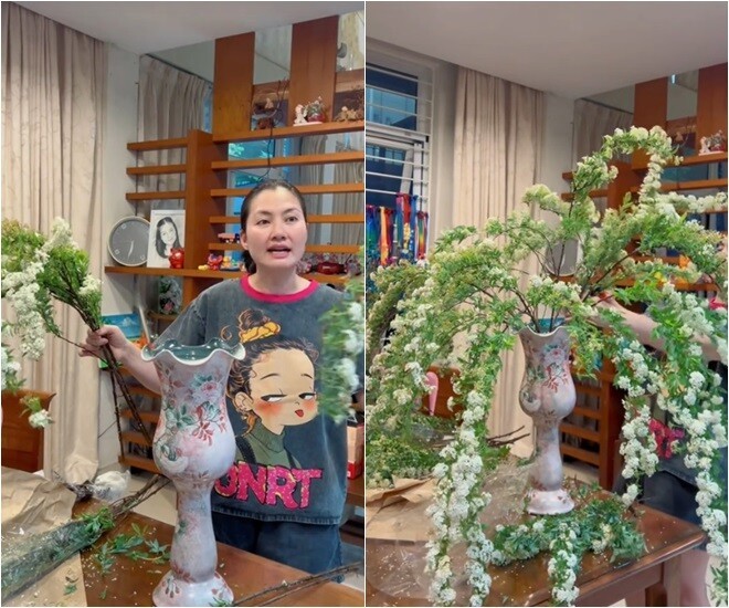Ngoi nha ngap hoa tuoi cua Ngoc Lan sau tuyen bo giai nghe-Hinh-4