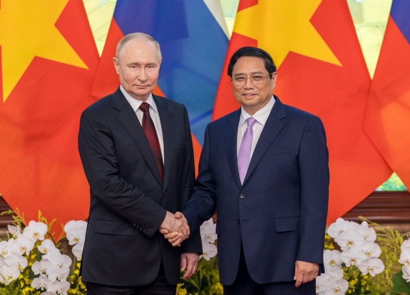 Thu tuong Pham Minh Chinh hoi kien Tong thong Lien bang Nga Vladimir Putin-Hinh-4