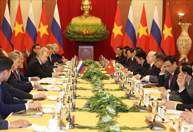 View - 	Tổng Bí thư Nguyễn Phú Trọng hội đàm với Tổng thống Nga Putin