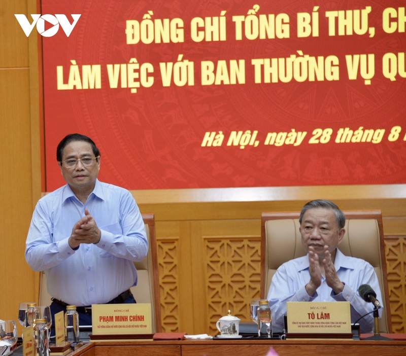 Tong Bi thu, Chu tich nuoc chu tri hoi nghi Ban Thuong vu Quan uy T.U-Hinh-7