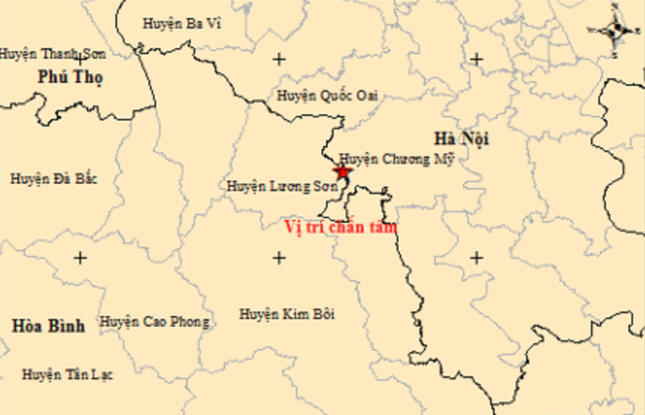 Ha Noi xay ra dong dat nhe