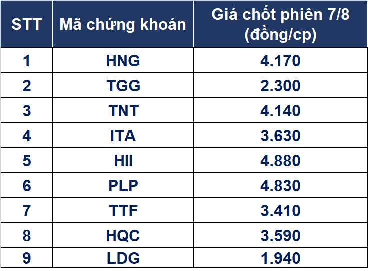 Diem danh loat co phieu tren san HoSE gia bang 'coc tra da'-Hinh-2