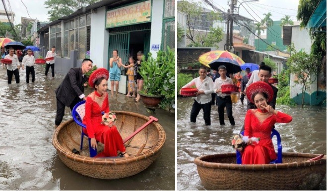 Dam cuoi vung ron lu Chuong My, don dau bang thuyen phao tu che-Hinh-7