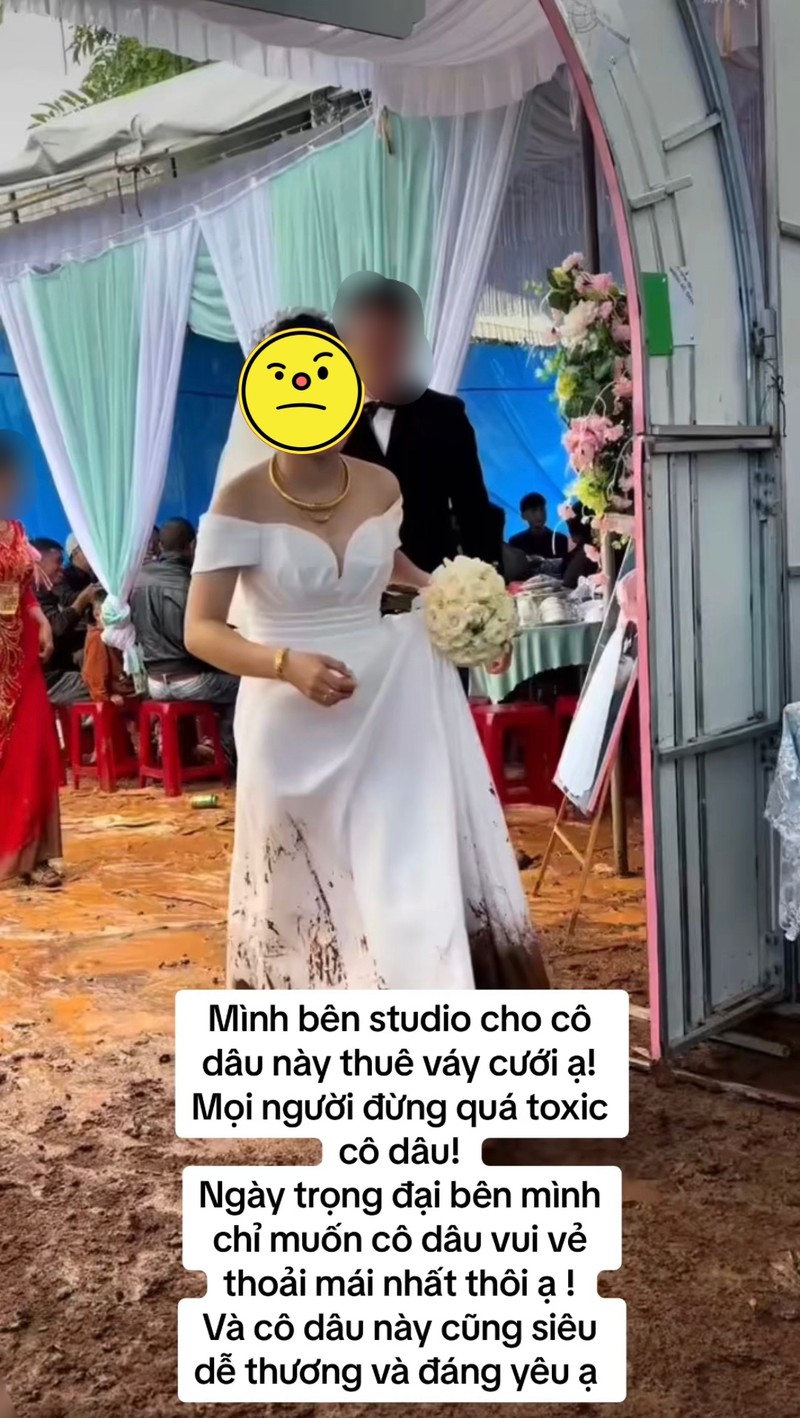 Co dau loi bun voi chiec vay cuoi thue, chu studio xu ly “10 diem“