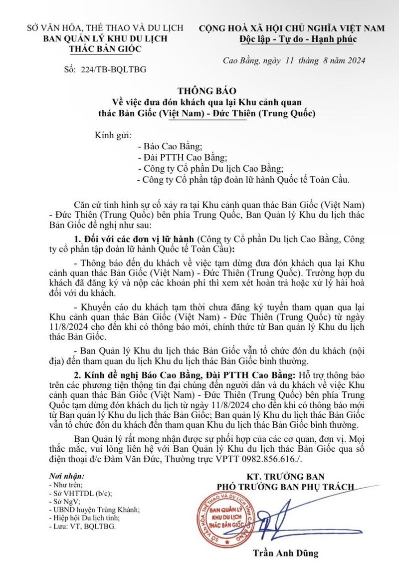 Tam dung dua don khach tham quan thac Ban Gioc - Duc Thien-Hinh-2