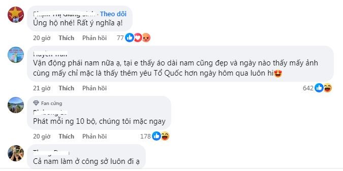 Ha Noi van dong phu nu mac ao dai: Netizen phan ung the nao?